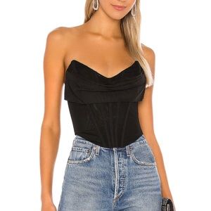 Hailee Bustier Top in Black